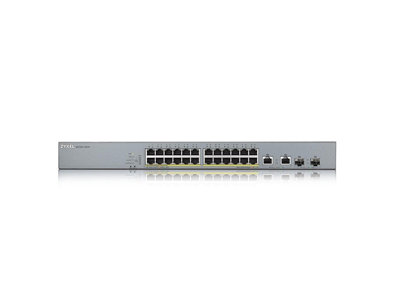 ZyXEL GS1350-26HP 24-port GbE Smart Managed PoE Switch with GbE Uplink