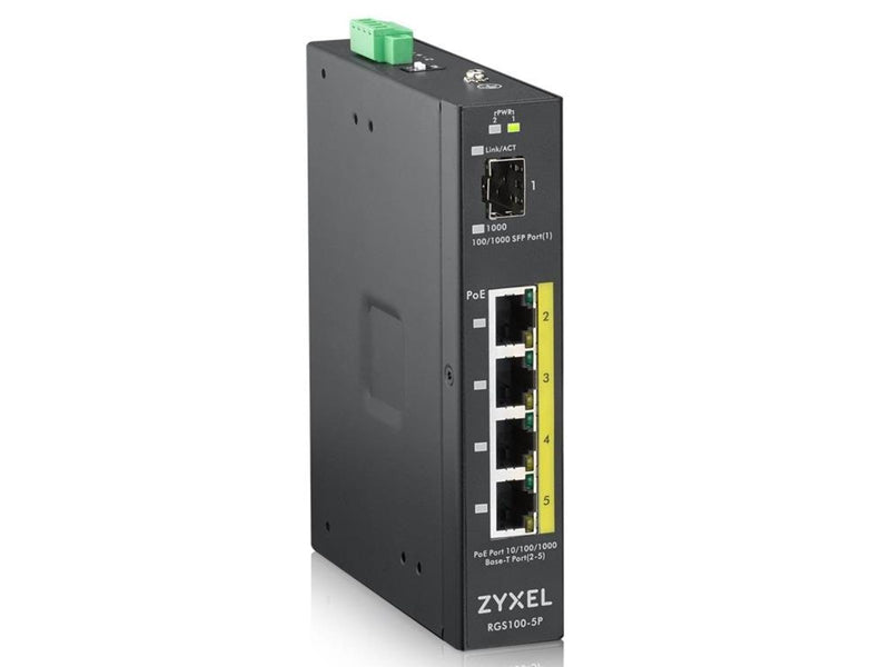 ZyXEL RGS100-5P 5-port GbE Unmanaged PoE Switch