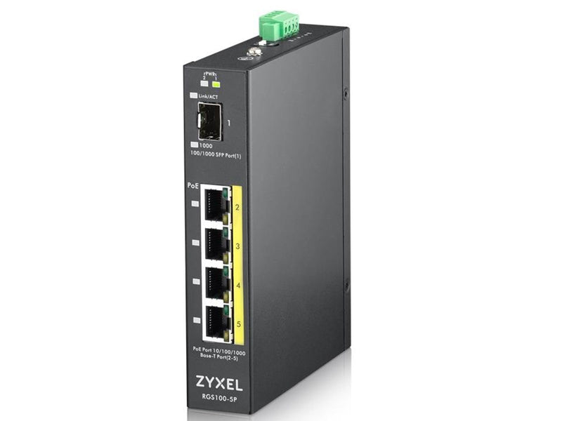 ZyXEL RGS100-5P 5-port GbE Unmanaged PoE Switch