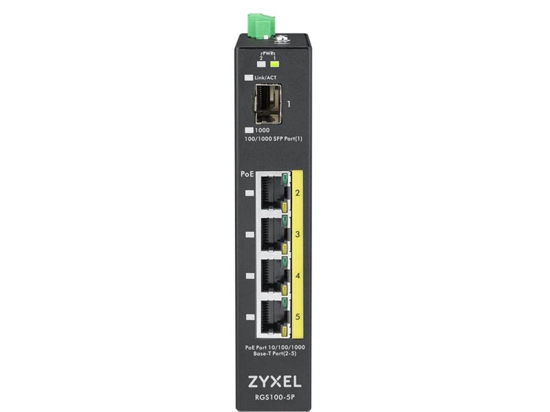 ZyXEL RGS100-5P 5-port GbE Unmanaged PoE Switch