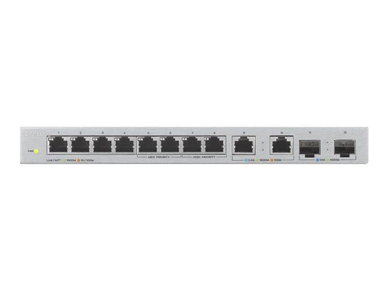 ZyXEL XGS1010-12 12-Port Unmanaged Multi-Gigabit Switch with 2-Port 2.5G and 2-Port 10G SFP+