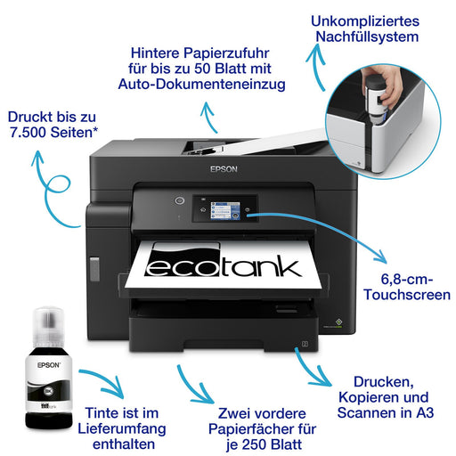 Epson EcoTank ET-M16600 A3-Tintentank-Multifunktionsdrucker s/w