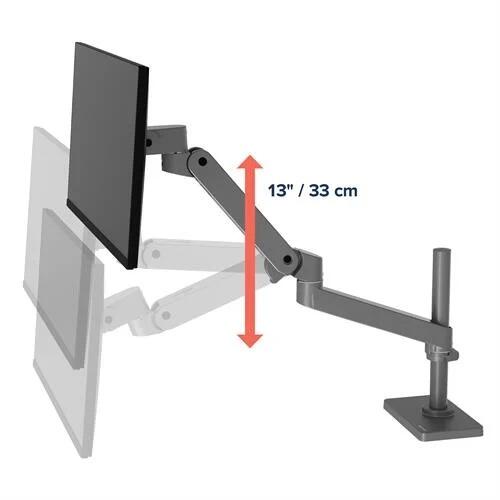 Ergotron LX Pro Monitor Tischhalterung - für 2 LCD-Displays - nebeneinander - Schwarz