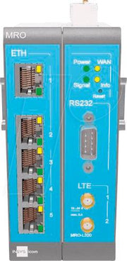 INSYS icom MIRO-L200 - Router, WWAN 4-Port-Switch, VPN, 5x Ethernet 10/100BT, 2xdig.EIN, 1xdig.Aus, 1xRS232