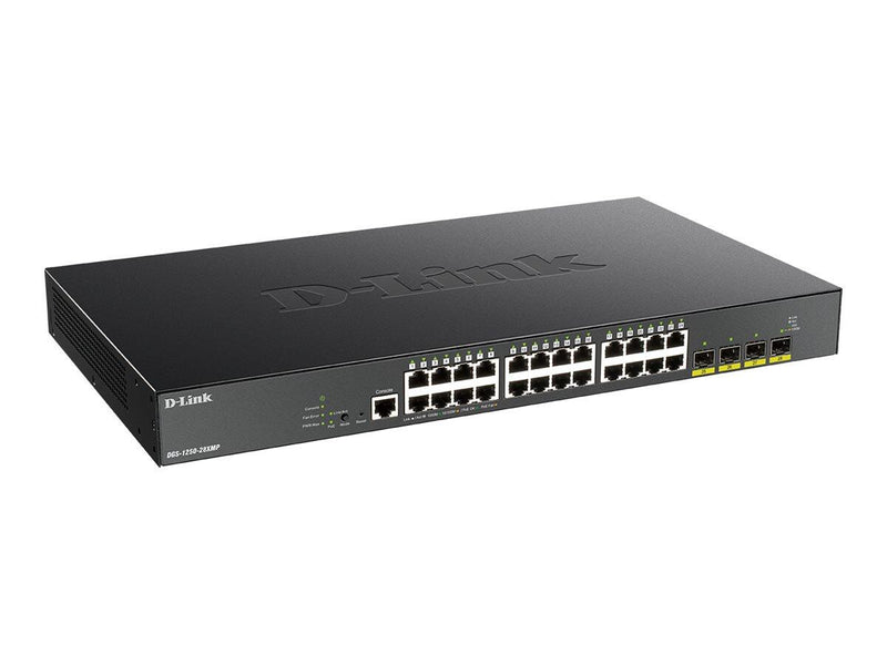 D-Link DGS-1250-28XMP/E, 28-Port Smart Managed PoE+ Gigabit Switch 4x 10G