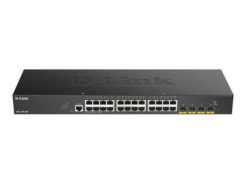 D-Link DGS-1250-28X/E, 28-Port Smart Managed Gigabit Switch 4x 10G