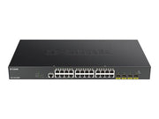 D-Link DGS-1250-28XMP/E, 28-Port Smart Managed PoE+ Gigabit Switch 4x 10G