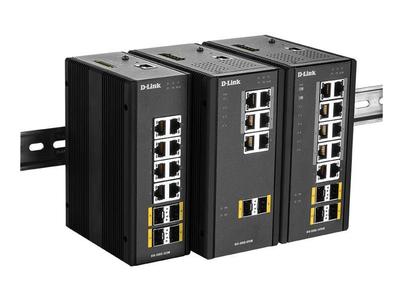 D-Link DIS-300G-12SW, 12 Port Layer2 Managed Gigabit Industrial Switch