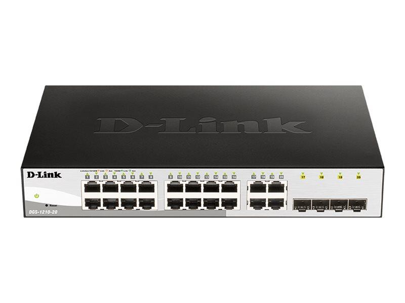 D-Link DGS-1210-20/E, 20-Port Layer2 Smart Managed Gigabit Switch