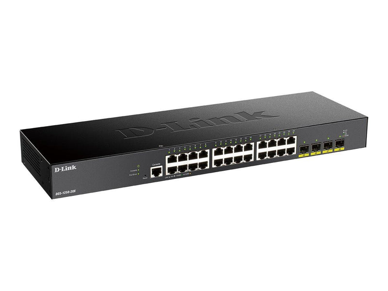 D-Link DGS-1250-28X/E, 28-Port Smart Managed Gigabit Switch 4x 10G