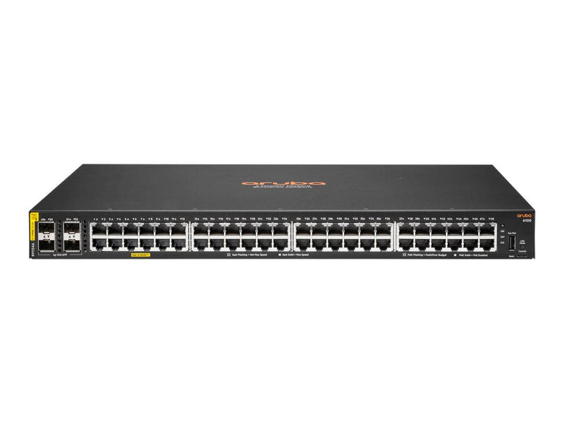 HPE Networking CX6100 Switch 48G Klasse 4 PoE 4SFP+ 740 W rackmountfähig