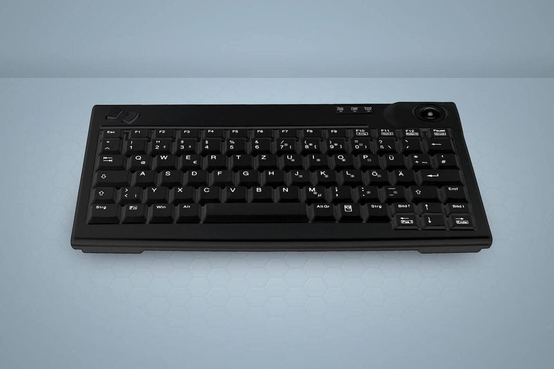 Active Key AK-440-TU Tastatur mit Trackball - QWERTZ Deutsch - Schwarz