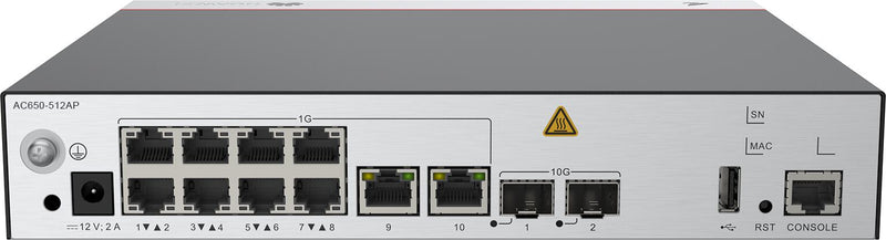 Huawei eKit Wireless Access Controller AC650-512AP 10x 1GbE RJ45 + 2x 10GbE SFP+