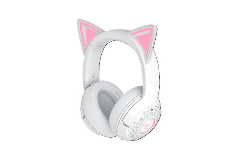 Razer Kraken Kitty V2 BT Kabelloses Bluetooth RGB-Headset mit Katzenohren, weiß