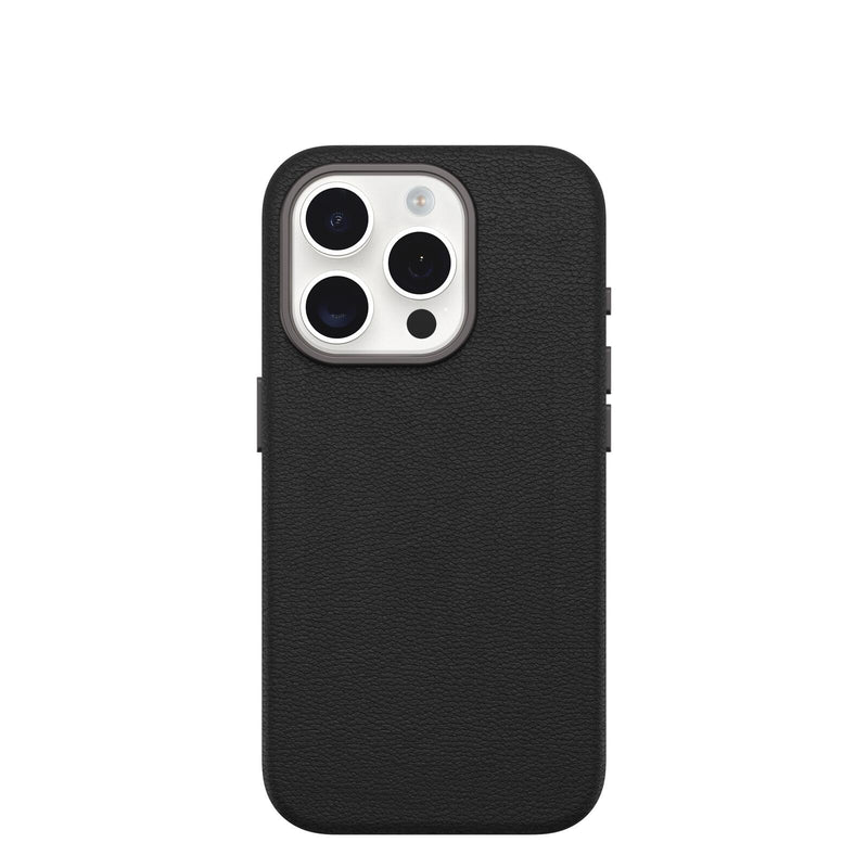 OtterBox Symmetry Cactus Leather Apple 15 iPhone Pro Noir Ash - black