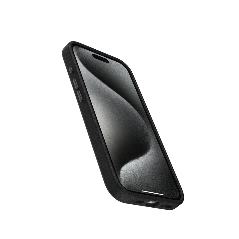 OtterBox Symmetry Cactus Leather Apple 15 iPhone Pro Noir Ash - black