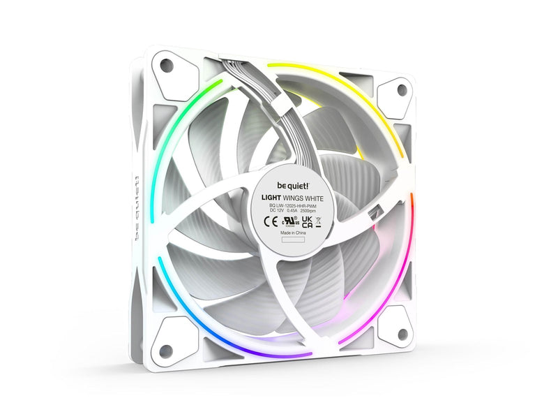 be quiet! LIGHT WINGS 140mm PWM - triple pack - Gehäuselüfter - 140mm - Weiß mit RGB LED - 23 dBA