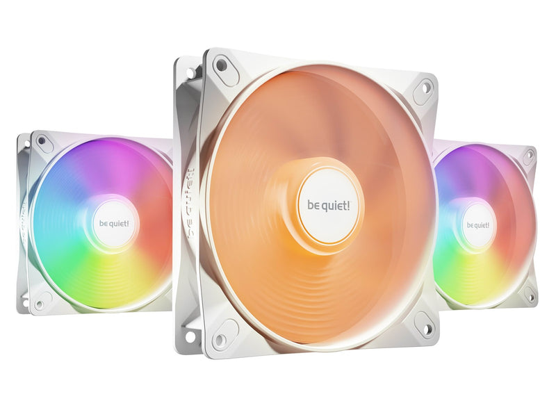 be quiet! LIGHT WINGS LX White (3-pack) - Gehäuselüfter - 120mm - Weiß mit RGB LED - 25 dBA