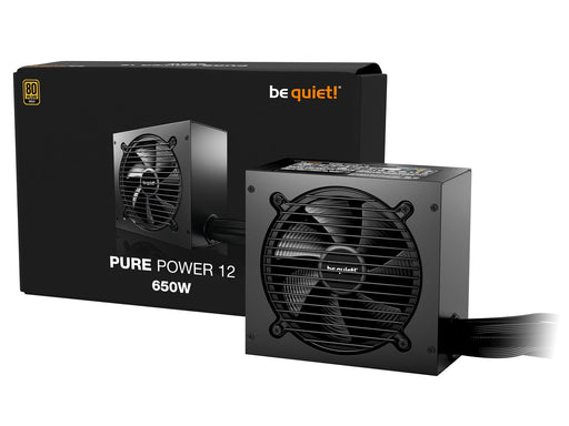be quiet! PURE POWER 12 650W Netzteile - 650 Watt - 120 mm - ATX 3.1 - 80 Plus Gold zertifiziert