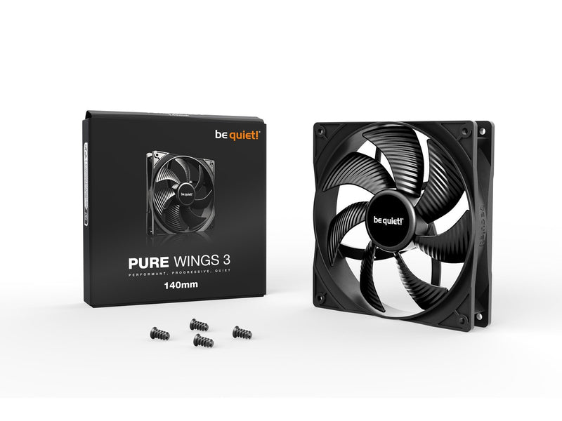 be quiet! Pure Wings 3 140mm - Gehäuselüfter - 140mm - Schwarz - 22 dBA
