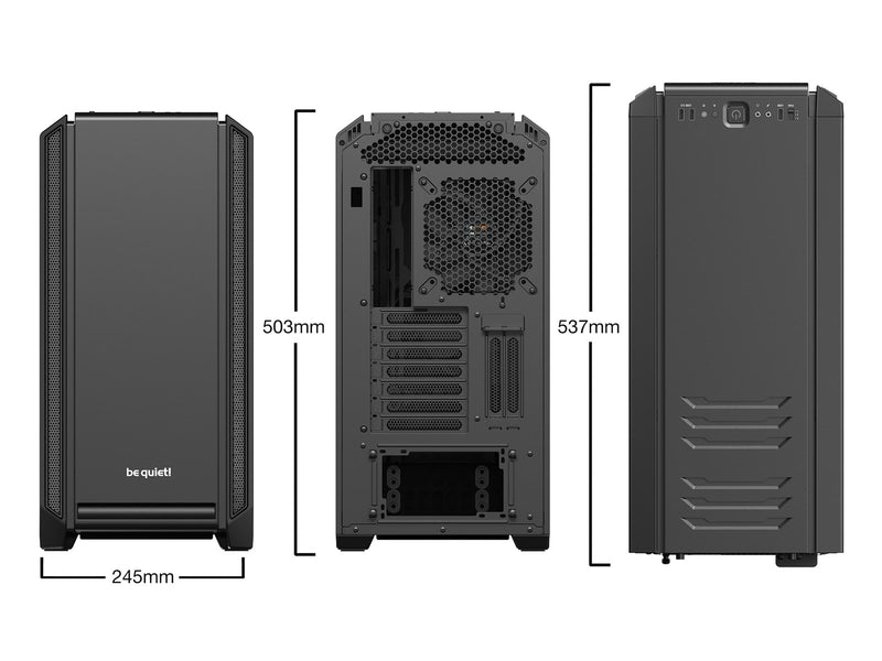 be quiet! Silent Base 601 - Black - Gehäuse - Miditower - Schwarz