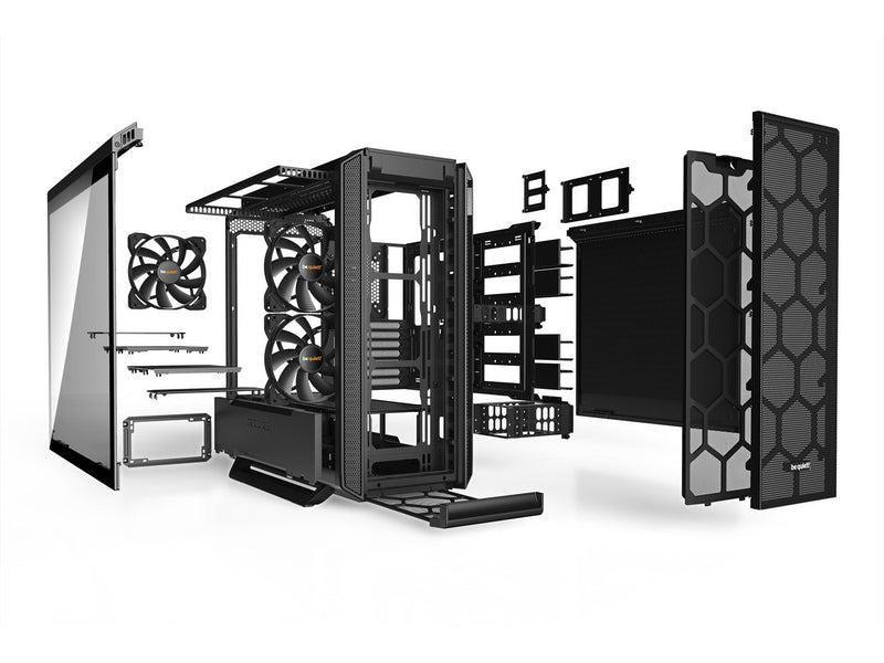 be quiet! Silent Base 802 TG - Black - Gehäuse - Miditower - Schwarz