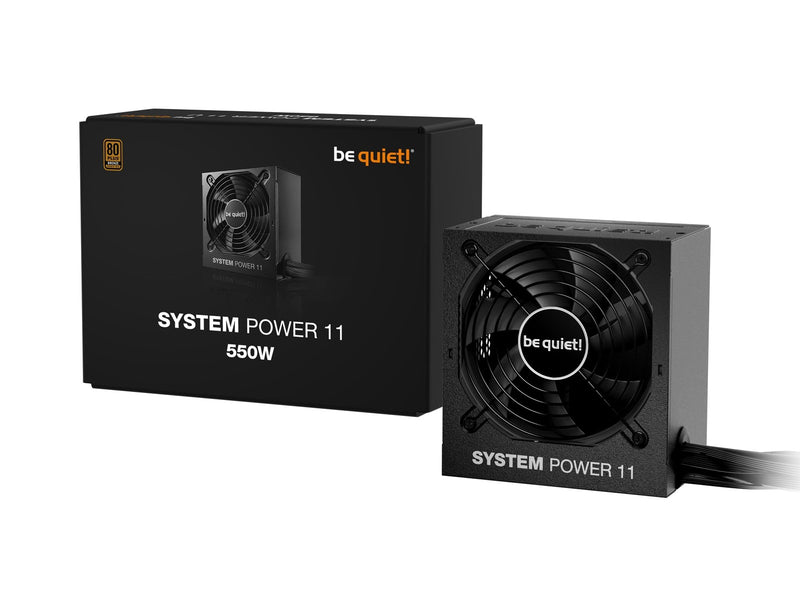 be quiet! System Power 11 550W Netzteile - 550 Watt - 120 mm - ATX 3.1 - 80 Plus Bronze zertifiziert