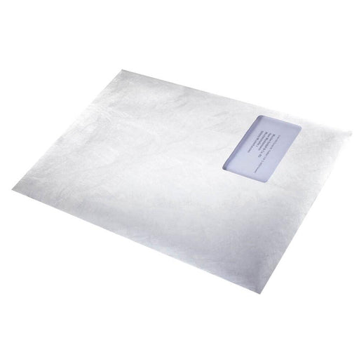 BONG Versandtaschen Tyvek® Pocket DIN C4 mit Fenster weiß 100 St.