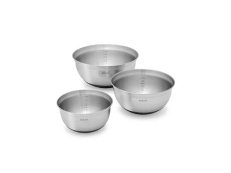 brabantia Mixing Bowl Set steel matt black