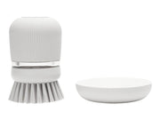 brabantia - soap dispensing dish brush - polyester - light grey