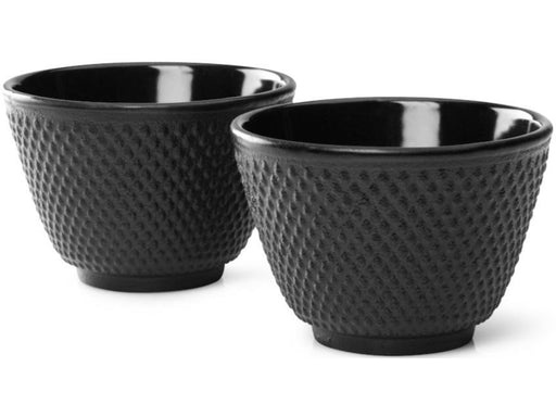 bredemeijer Becher 2 Stück, schwarz, Gusseisen, 7,8x5,3cm, JANG