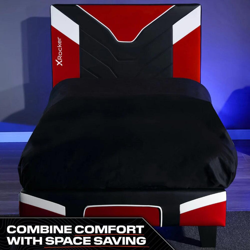 X Rocker Cerberus MKII Gaming-Bett für Kinder & Jugendliche - schwarz/rot/weiß