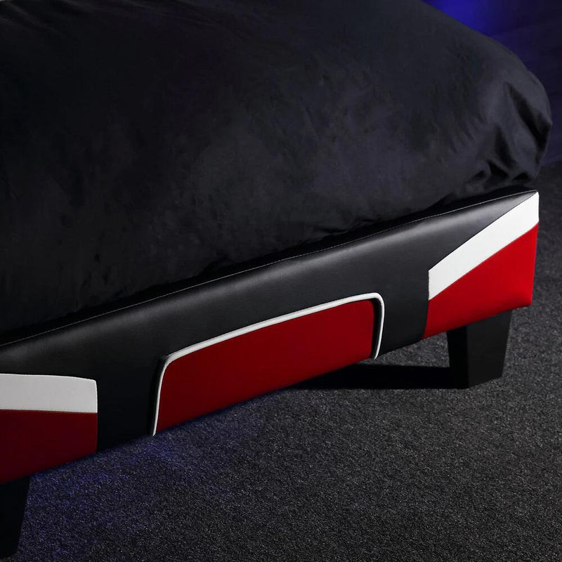 X Rocker Cerberus MKII Gaming-Bett für Kinder & Jugendliche - schwarz/rot/weiß