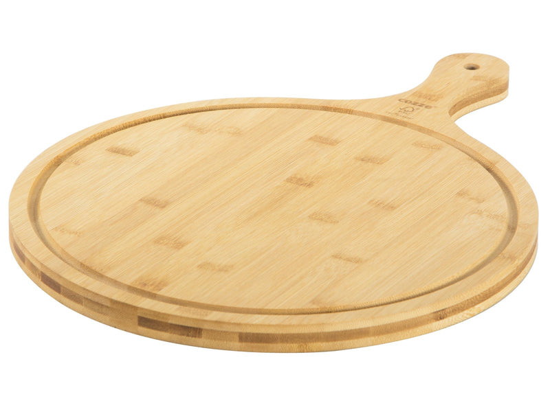 cozze ®Pizzaschneidbrett m/Griff Ø350x20 mm.