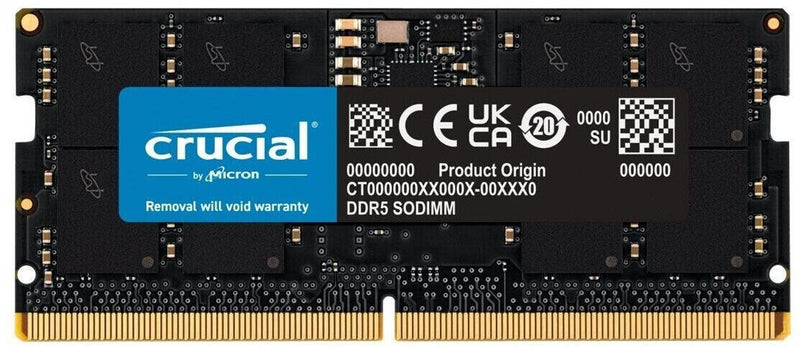 Crucial RAM 16GB (1x16GB) DDR5 4800MHz SODIMM schwarz