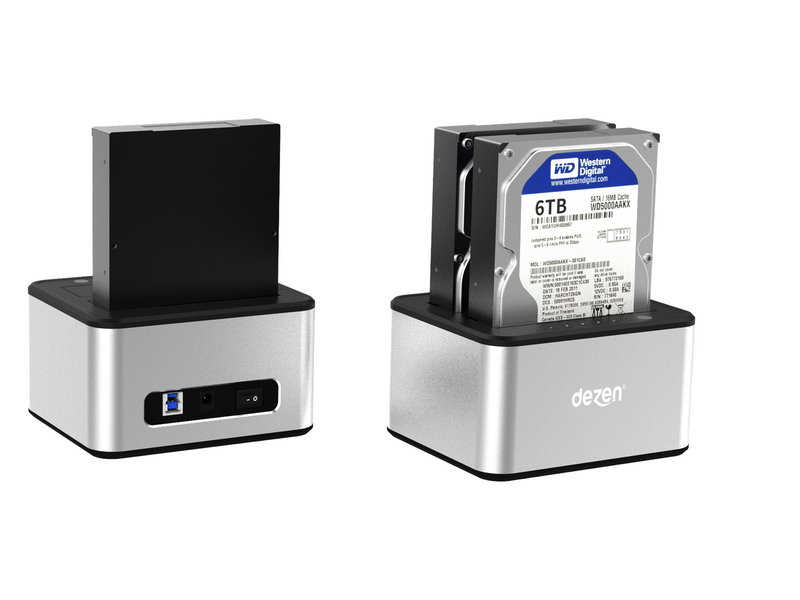 dezen Dual HDD Docking Station - 2.5" & 3.5"