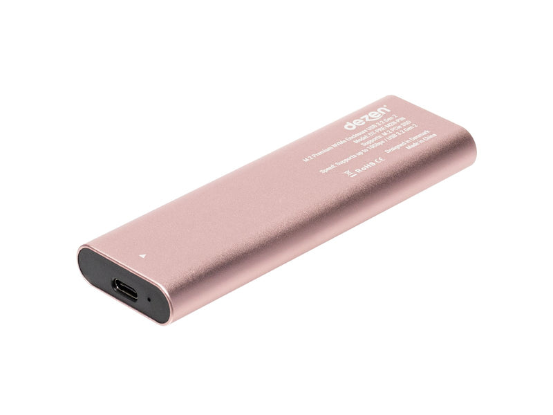 dezen M.2 Premium NVMe Enclosure USB 3.2 Gen 2 - Pink