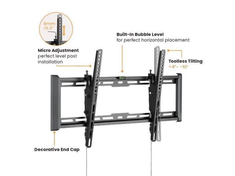 dezen TV Wall Mount - Tilt - Ultra Slim - 37"-80" - Max 75 kg - recommended for 80"