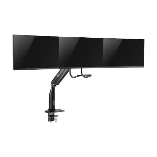 Eaton Tripp Lite Series Safe-IT Tischhalterung für drei Monitore, antimikrobiell für 17” bis 32” Displays, USB Ports