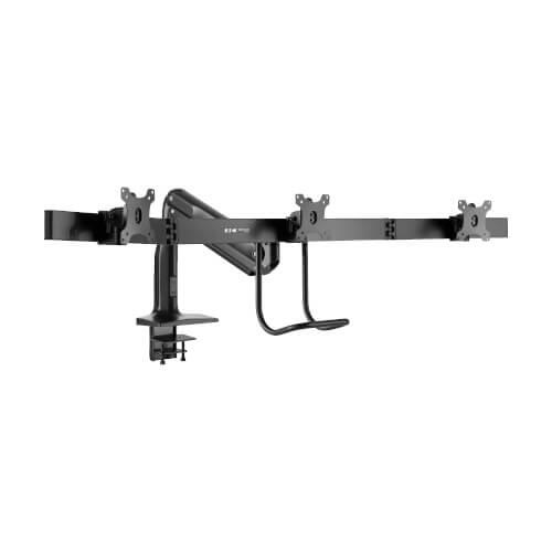 Eaton Tripp Lite Series Safe-IT Tischhalterung für drei Monitore, antimikrobiell für 17” bis 32” Displays, USB Ports