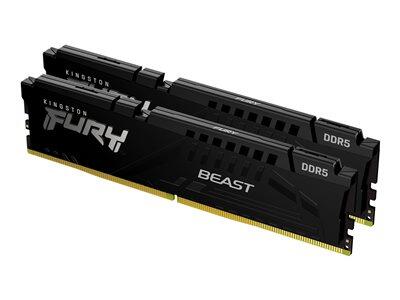 Kingston FURY™ Beast DDR5 Speicher 64GB 5200MT/s CL36 DIMM (2er-Kit) Schwarz EXPO