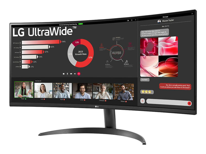 LG 34WR50QK-B Wide Quad HD Display 86,4 cm (34')