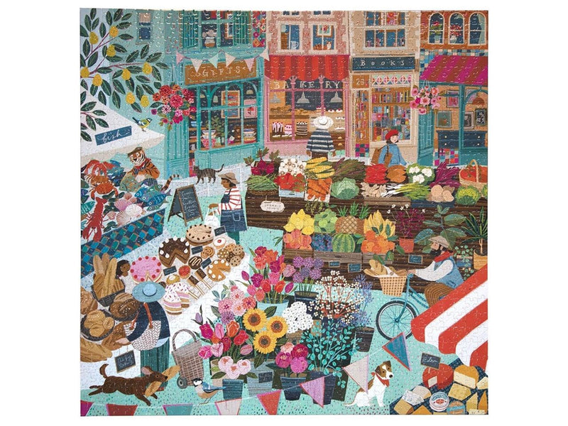 eeBoo Puzzle 1000 pcs - English Green Market