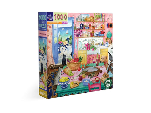 eeBoo Puzzle 1000 pcs - Pink Kitchen