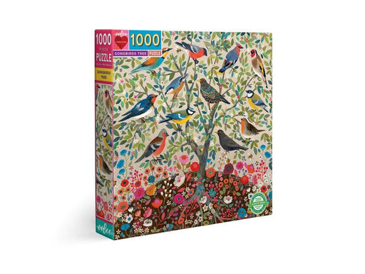 eeBoo Puzzle 1000 pcs - Songbirds Tree