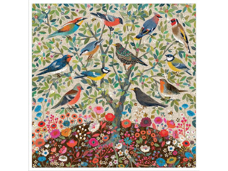 eeBoo Puzzle 1000 pcs - Songbirds Tree