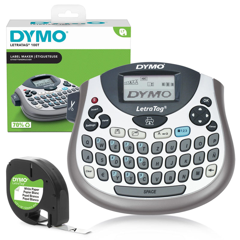 DYMO® LetraTag 100T Beschriftungsgerät, QWERTZ-Tastatur, Thermodirektdruck