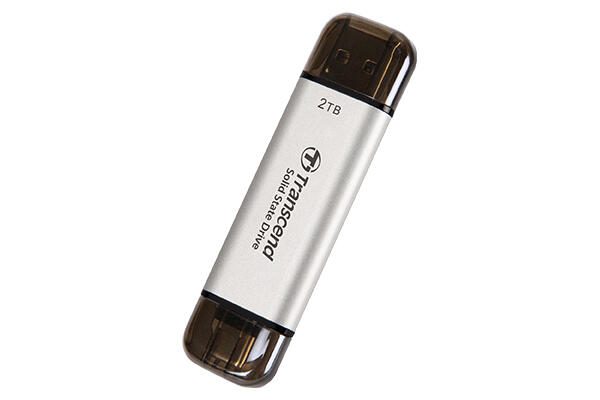 Transcend ESD310 Externe SSD 2 TB, silber