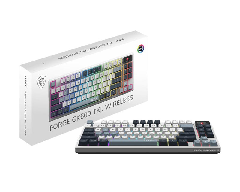 MSI FORGE GK600 TKL W SKY DE Tastatur Gaming