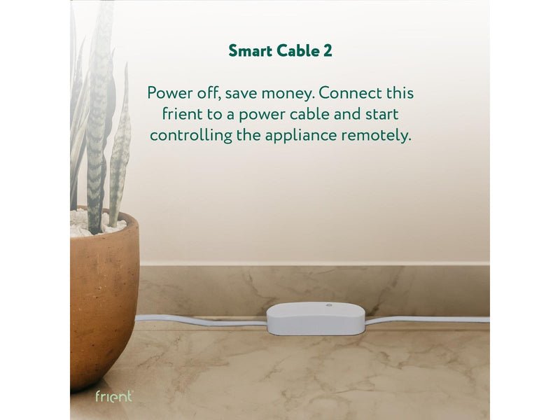 frient Smart Cable 2, Stromverbrauchsmesser, ferngesteuertes an- und ausschalten für ein automatisiertes Zuhause, Verbindung mit normalem Kabel, Zigbee 3.0, funktioniert mit SmartThings, Home Assistan
